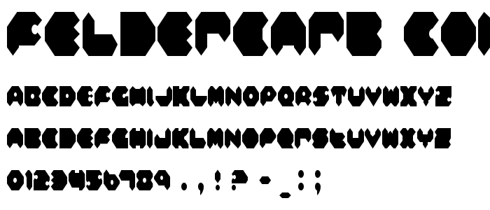 Feldercarb Condensed font